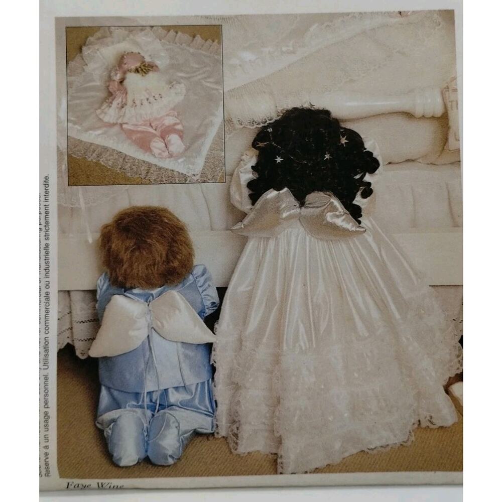 McCalls Crafts 2445 Peek a Boo Little Angel Dolls Sewing Pattern - Uncut